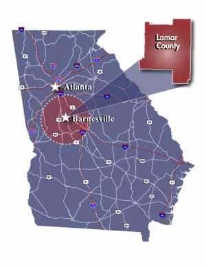 barnesville_location_map