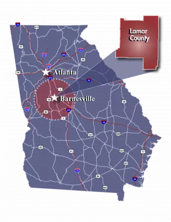 barnesville_location_map