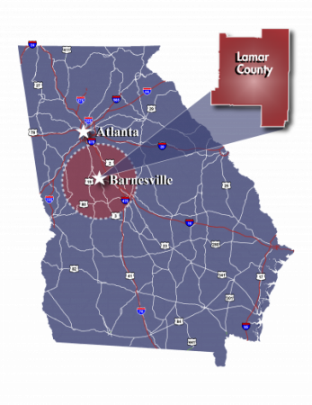 barnesville_location_map